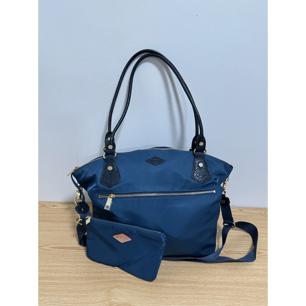 MZ Wallace Chelsea Bedford Nylon Tote Emerald Green Bag W/ Additional Strap